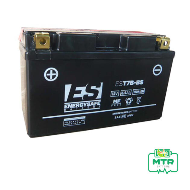 BATTERIA ENERGYSAFE EST7B-BS (SIGILLATA CON ACIDO A CORREDO) 12V/6.5AH