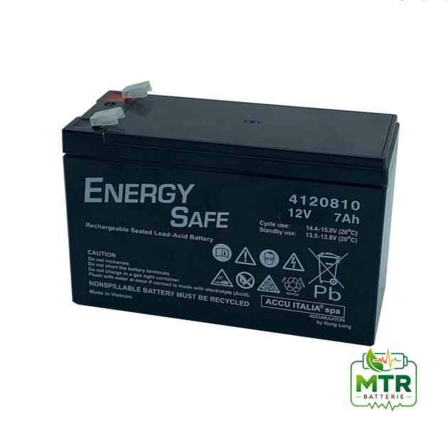 Batteria Agm 12V 7Ah F2