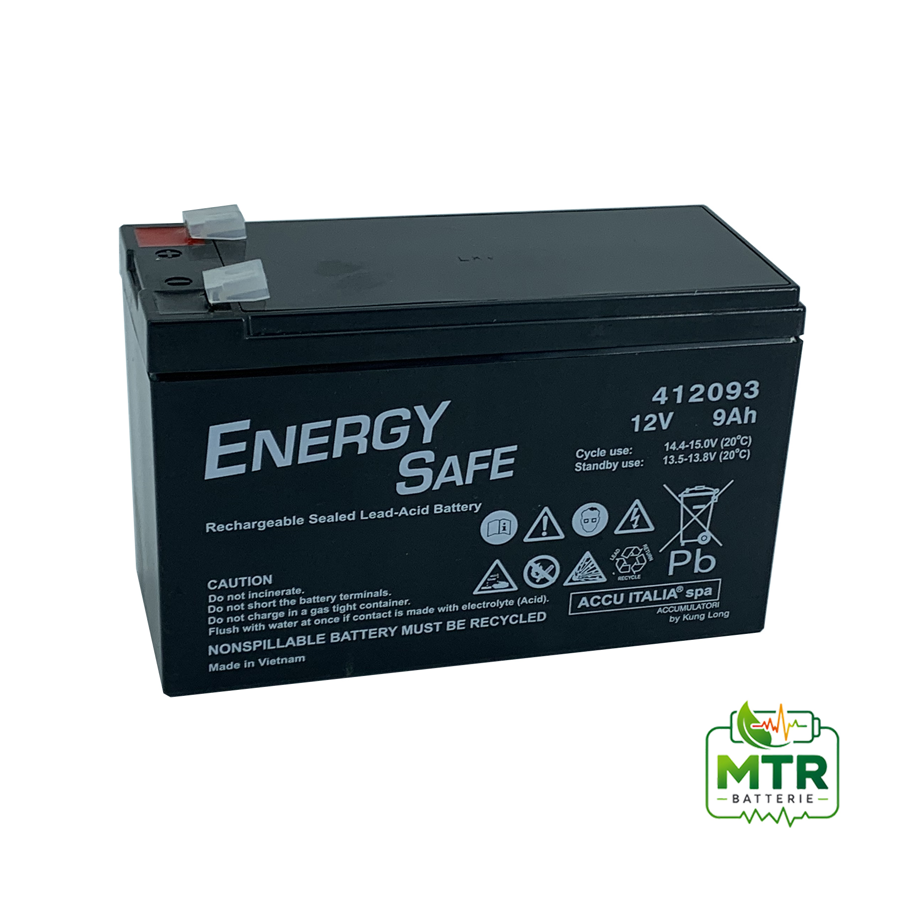 Batteria Agm 12V 9Ah