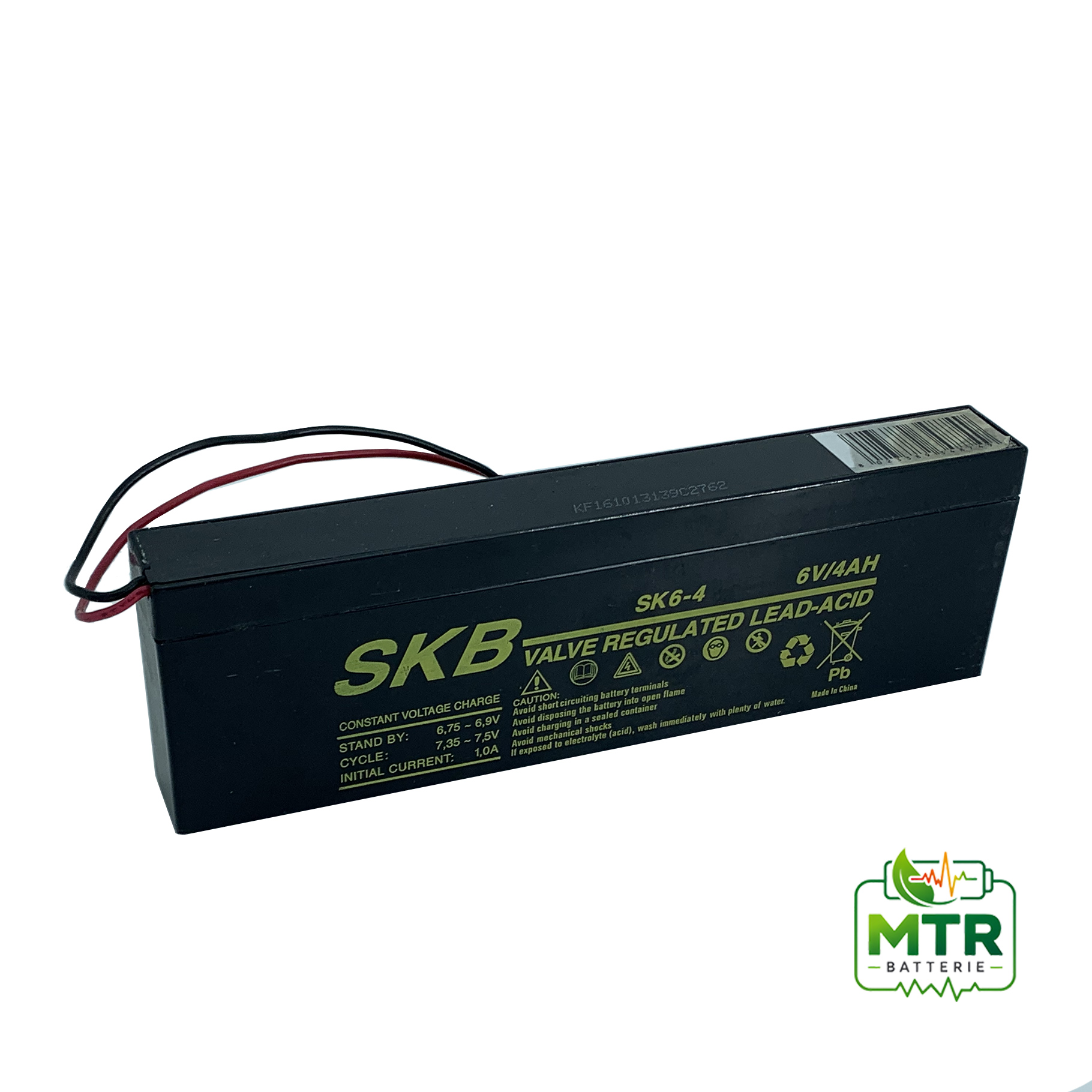 Batteria AGM 6V 4Ah EXTRACELL CAVETTO