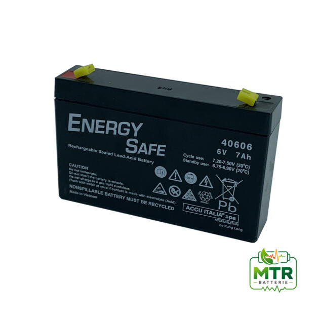 Batteria AGM 6V 7Ah