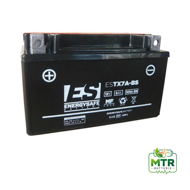 BATTERIA ENERGYSAFE ESTX7A-BS 12V/6AH (SIGILLATA CON ACIDO A CORREDO)